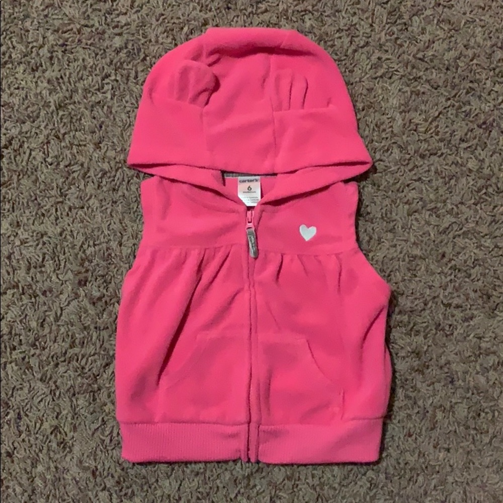 Baby Girl Pink Vest - 6 Months